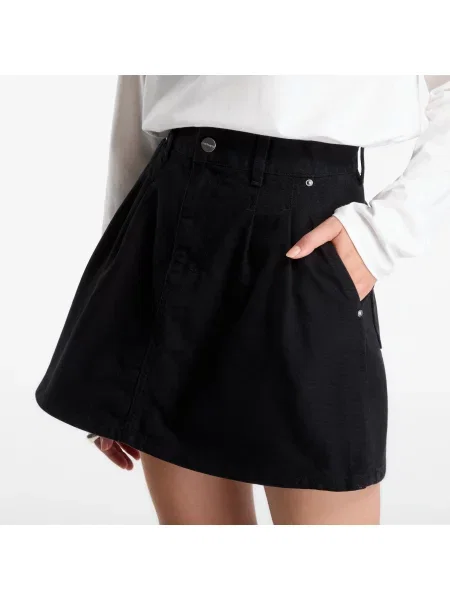Пола Carhartt WIP W Billie Single Knee Skirt Black Stone Washed S черно