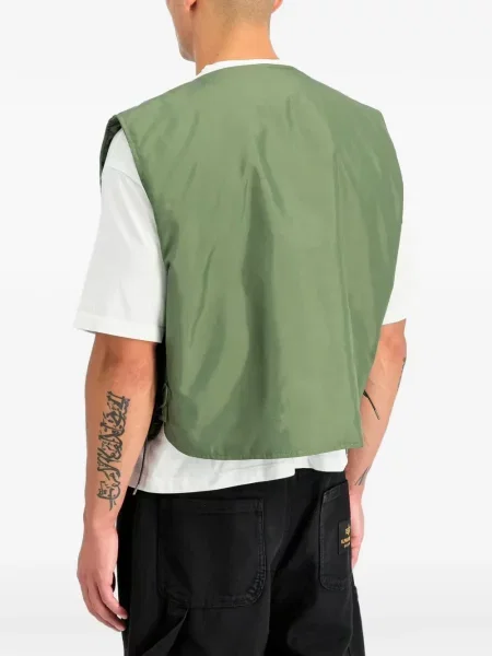 Vestă Alpha Industries cu legături verde