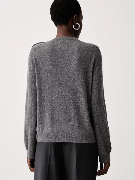 Zadig&Voltaire sweter kaszmirowy CARA szary