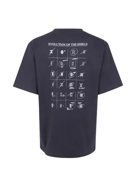 Tricou Daily Paper cu imagine albastru