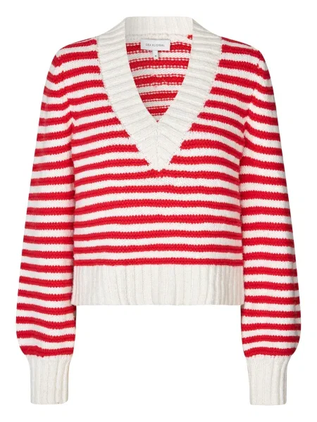 Dea Kudibal Pulover Anemone ecru roșu