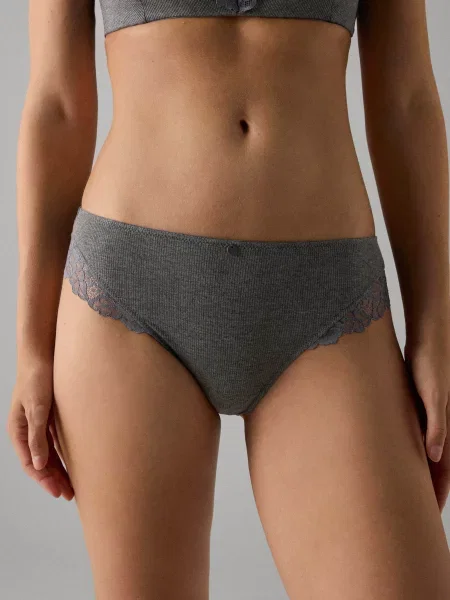 Женские трусики слип сірі