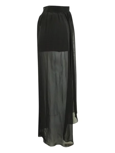 Fustă midi Alice + Olivia transparente până la genunchi negru