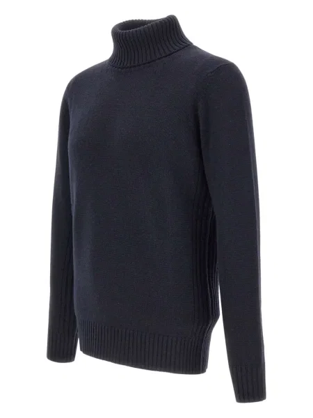 Sweter Kangra prążkowany niebieski