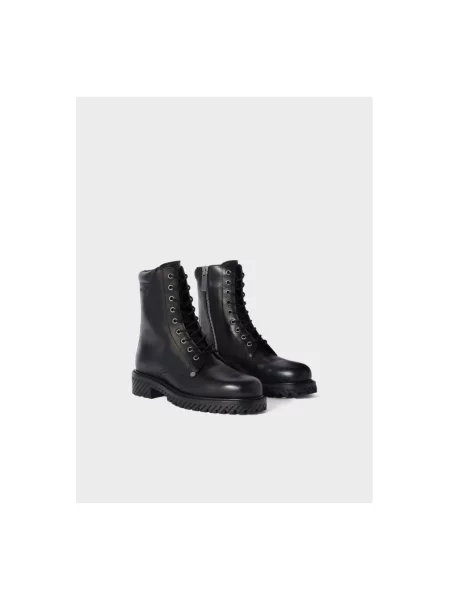 Buty do kostki Off-white skórzane o krotszym kroju białe