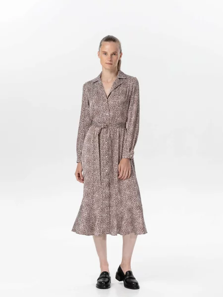 A LOT ­ Платье миди коричнева