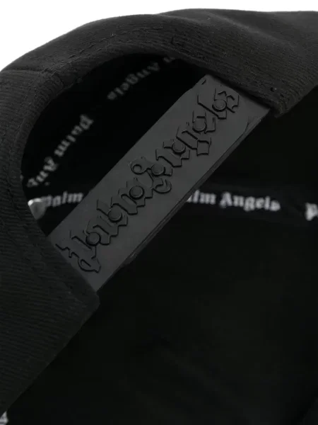 Raštuotas kepurė su snapeliu Palm Angels juoda