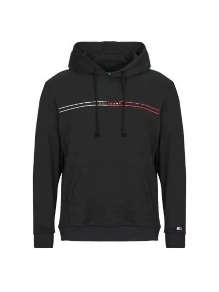 Hanorac Tommy Jeans Regular Entry Graphic Hoodie Black S negru