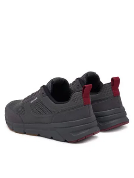 TOMMY HILFIGER Niske tenisice tamo / tamno crvena / bijela siva
