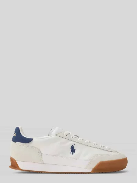 Sneakersy z wyhaftowanym logo model ‘HESTER’ Polo Ralph Lauren białe