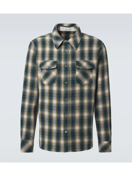 Kašmírová kostkovaná košile God's True Cashmere