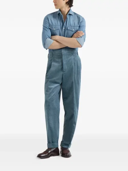 Pantaloni Brunello Cucinelli albastru