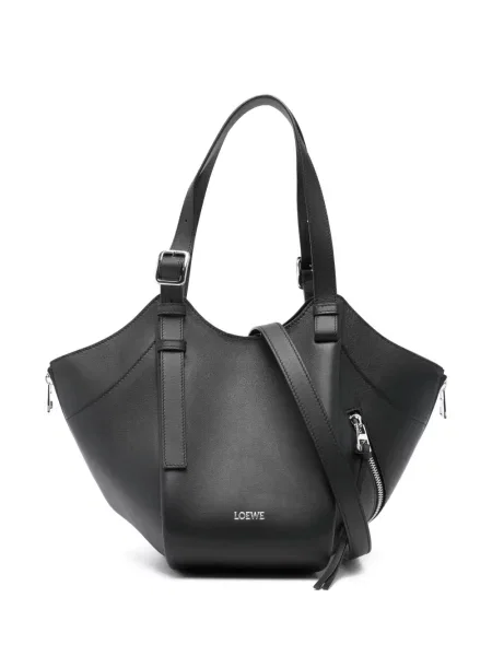 Чанта Loewe с принт черно