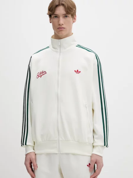 Суичър с цип Adidas Originals бежово