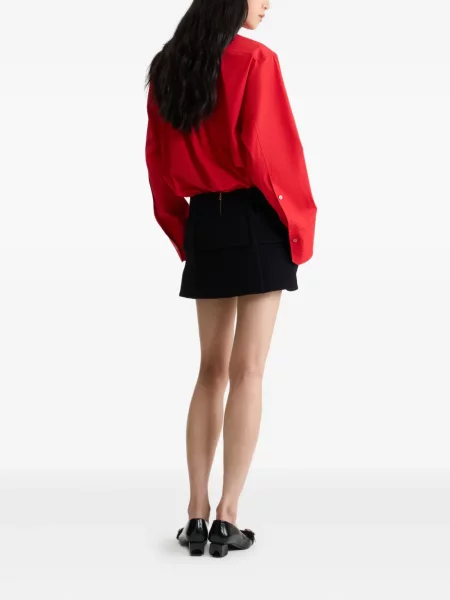 Fusta mini Patou de lână negru