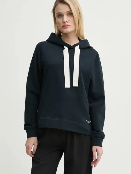 Marc O'Polo hanorac de femei marin cu glugă neted albastru