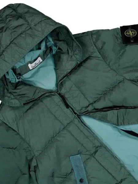 Geacă Stone Island cu strasuri verde