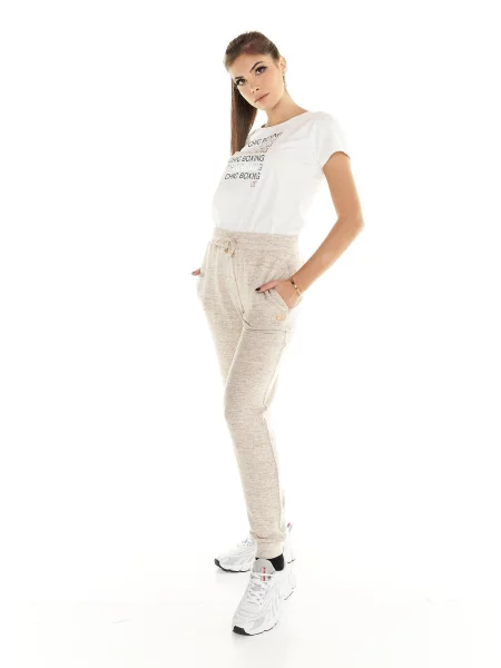 Spodnie dresowe Winter Chic Boxing marki Leone beżowe