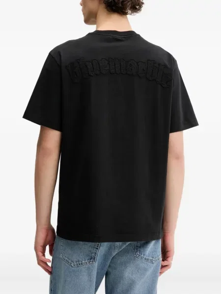Tricou Bluemarble cu broderie negru