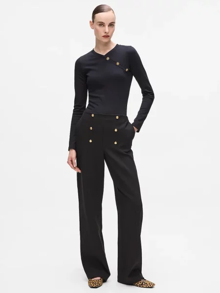 Hlače Karl Lagerfeld črna