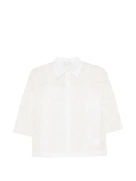 Cămașă Peserico cu paiete alb