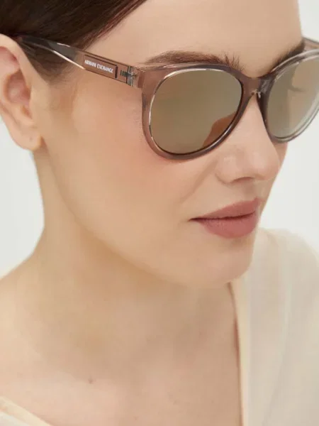 Armani Exchange ochelari de soare bej