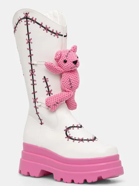 Kozačky Koi Footwear na platformě lehce zateplené bílá