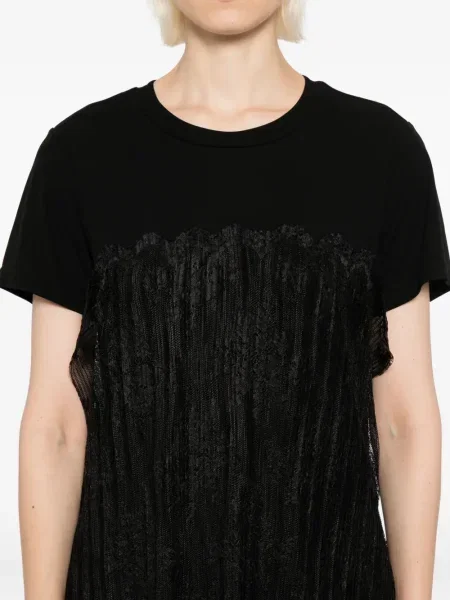 Rochie Quetsche din dantelă de costum negru