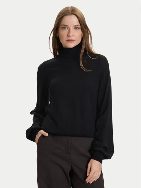 TWINSET Bluză cu gât negru