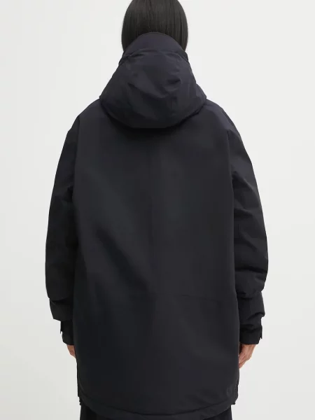 Péřová bunda Maison Margiela x Salomon zimní černá