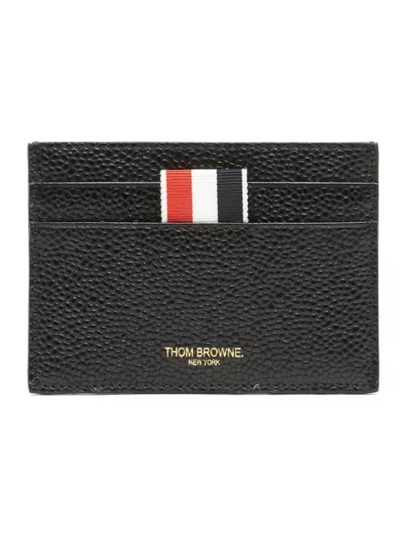 Portfel Thom Browne skórzany czarny
