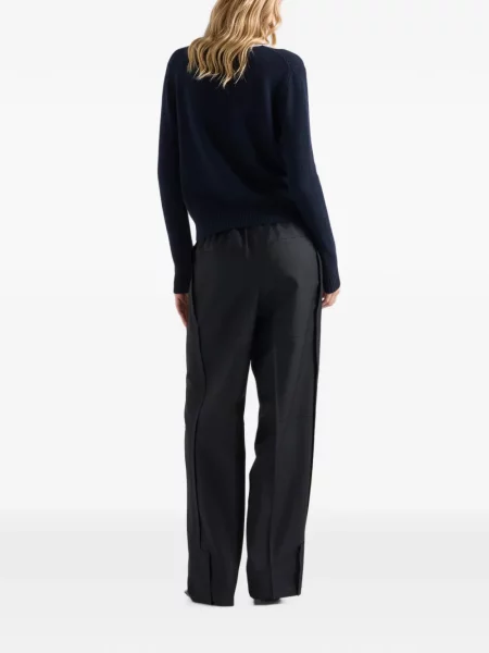 Pantaloni Prada de mohair negru
