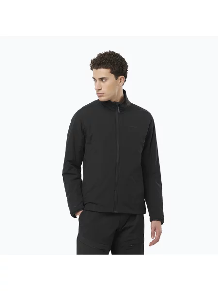 Kurtka hybrydowa Salomon Mountain Flex deep black czarna