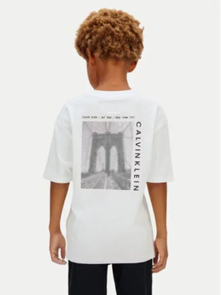 Dětské tričko Calvin Klein Jeans bílé
