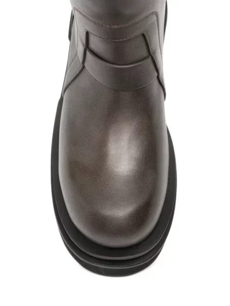 Botine Rick Owens cu platformă maro