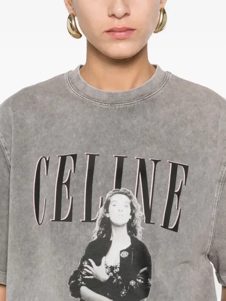 Majica Maje s printom siva