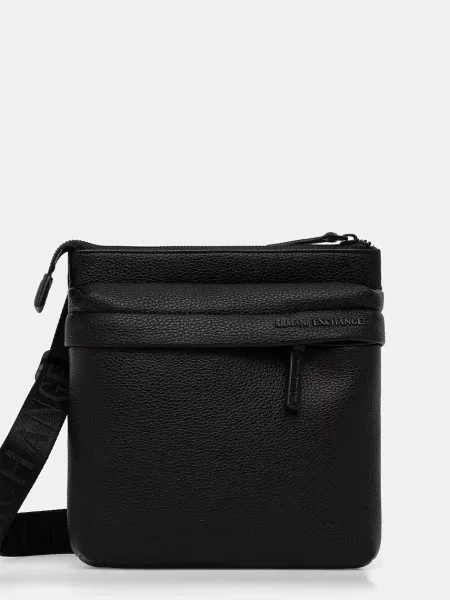 Armani Exchange geantă mică pentru bărbați negru