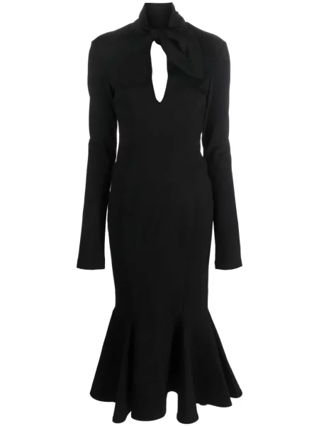 Rochie midi The Attico până la genunchi de costum negru