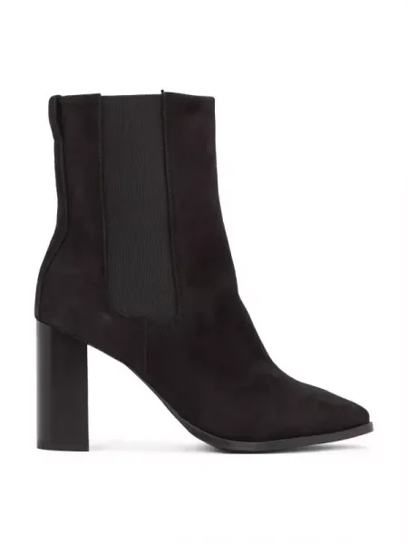 Calvin Klein Botine cu | piele întoarsă negru