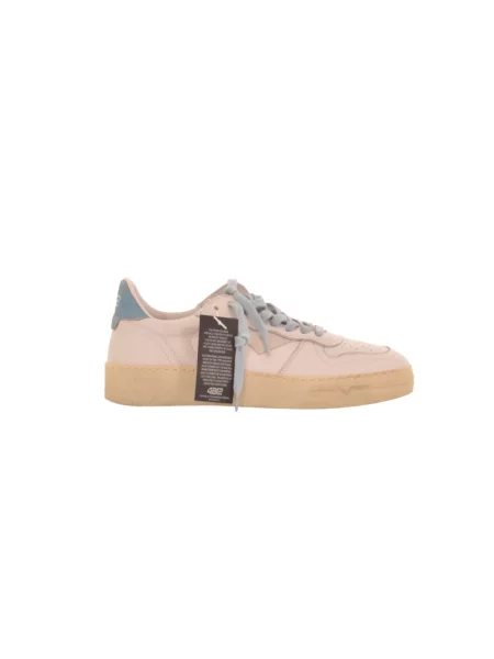 Sneakersy 4b12 skórzane różowe