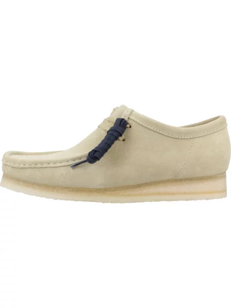 Półbuty Clarks zamszowe beżowe