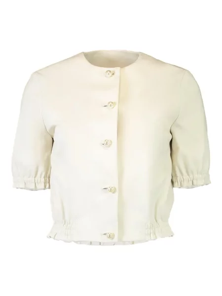 Kurtka skórzana Susan Bender z perełkami