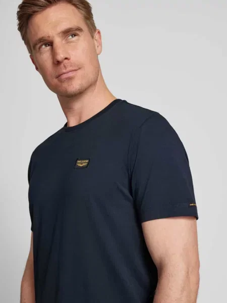 T-shirt z naszywką z logo model ‘GUYVER’ Pme Legend granatowa