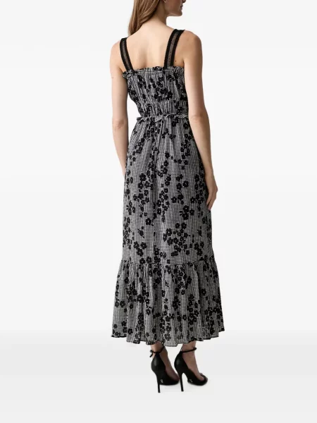Rochie maxi Morgan cu model floral cu imagine negru