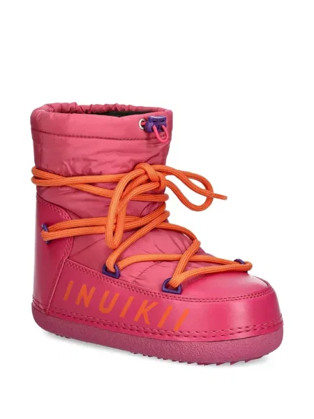 Botine Inuikii cu șireturi din dantelă roz