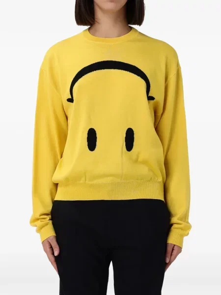 Lung pulover Moschino galben