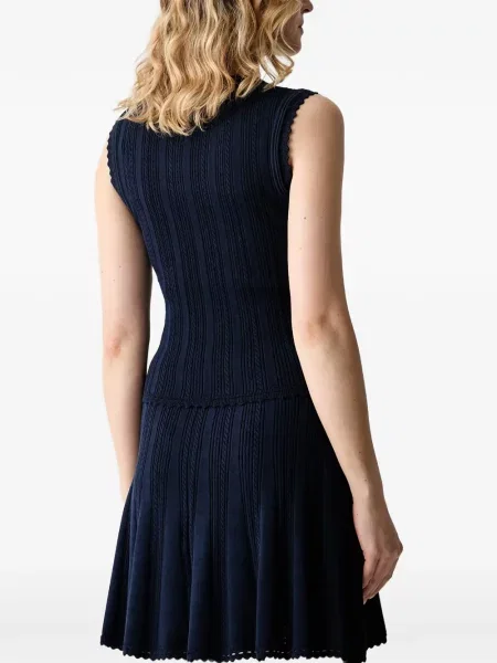 Αμανικας πλεκτός τοπ Guess μπλε