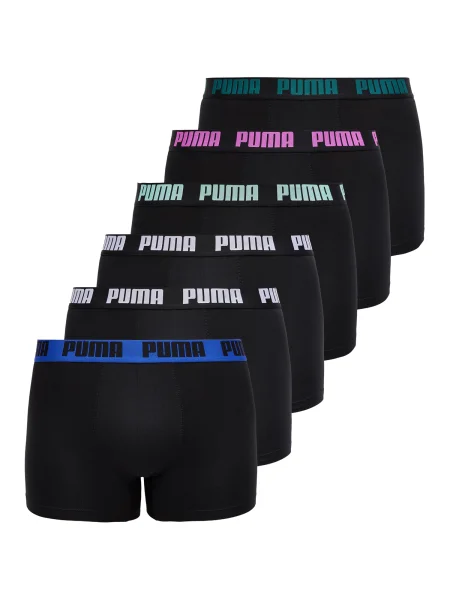 PUMA Boksarice temno modra / pastelno zelena / črna bela
