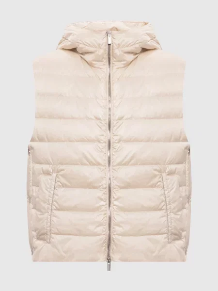 Пуховий жилет з ланцюжком моніль Peserico бежевий
