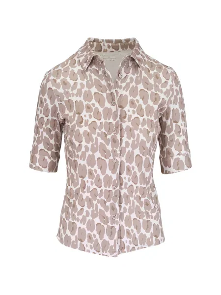 Košulja Majestic Filatures s printom s leopard uzorkom